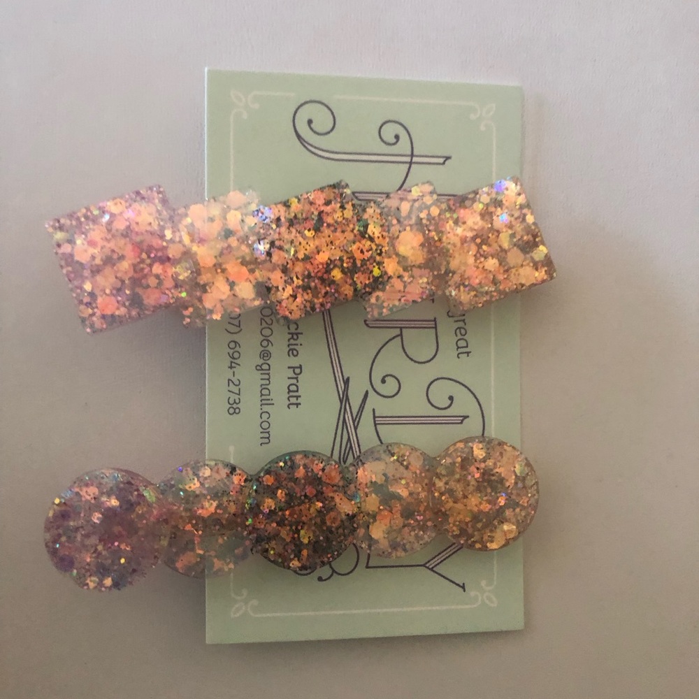 Alligator Clip Hair Barrettes Set of 2